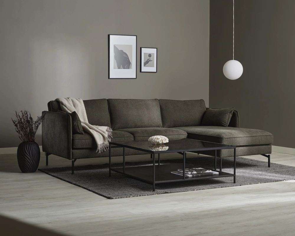 BLIZ Soffbord – Rökfärgat glas & metall, 101 × 101 cm Svenska Hem Severins Möbler 6