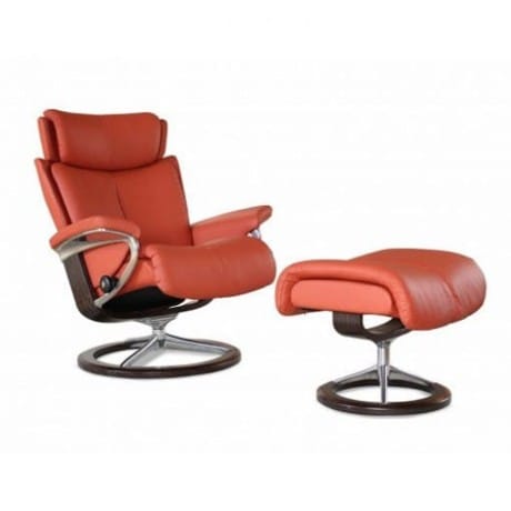 Stressless Magic L fåtölj & pall Signature base - Bild 8