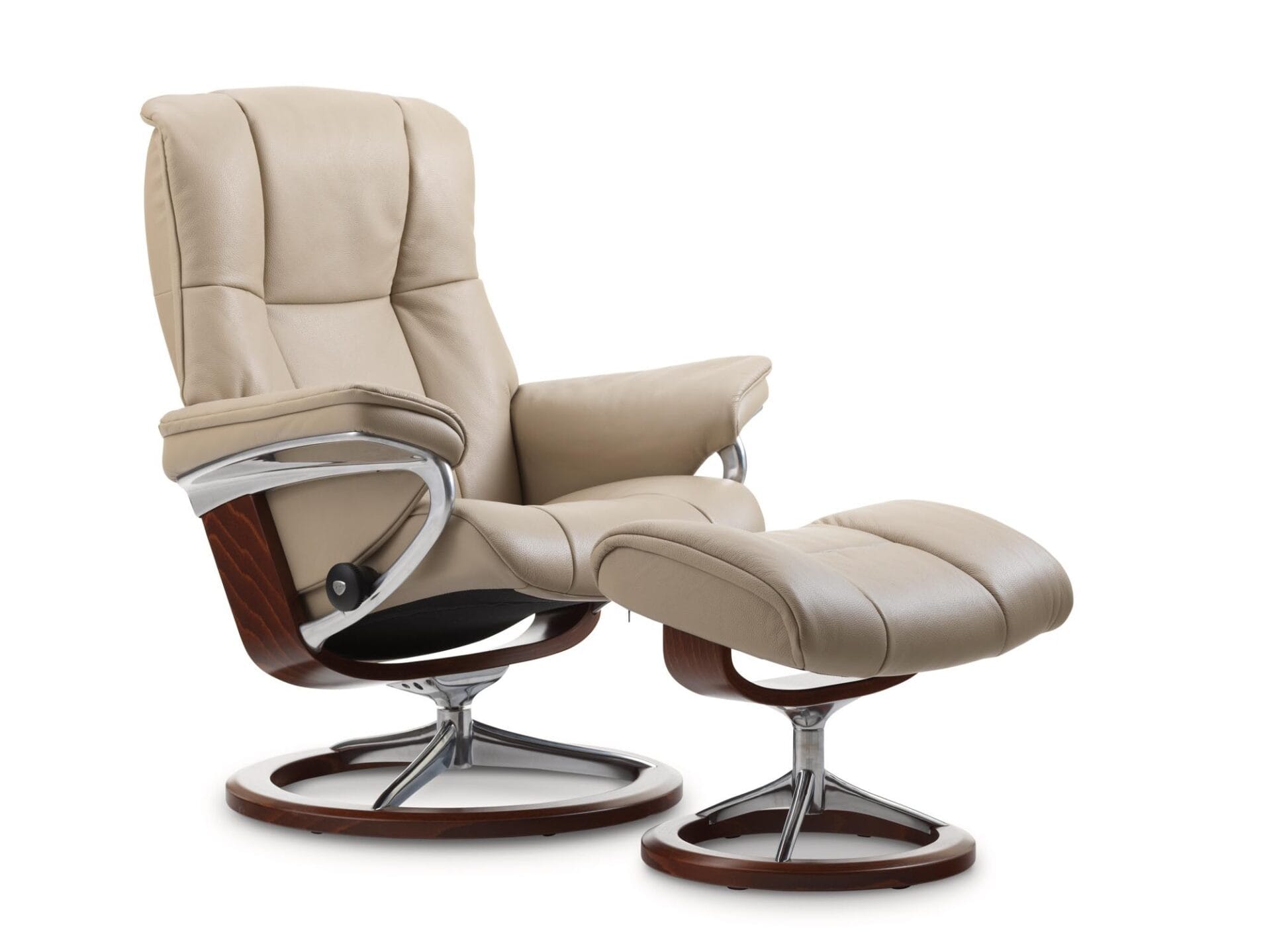 Stressless Magic L fåtölj & pall Signature base - Bild 7