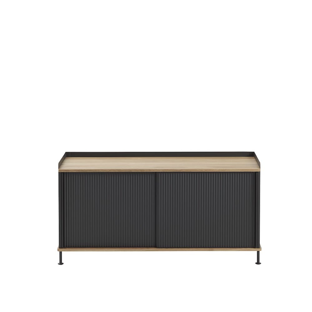 Enfold-Sideboard-low-oak-black-front-Muuto-5000x5000-hi-res