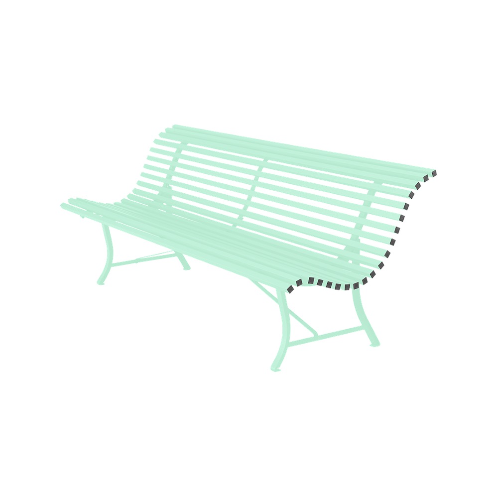 LOUISIANE_BANC_200_CM_VERT_OPALINE