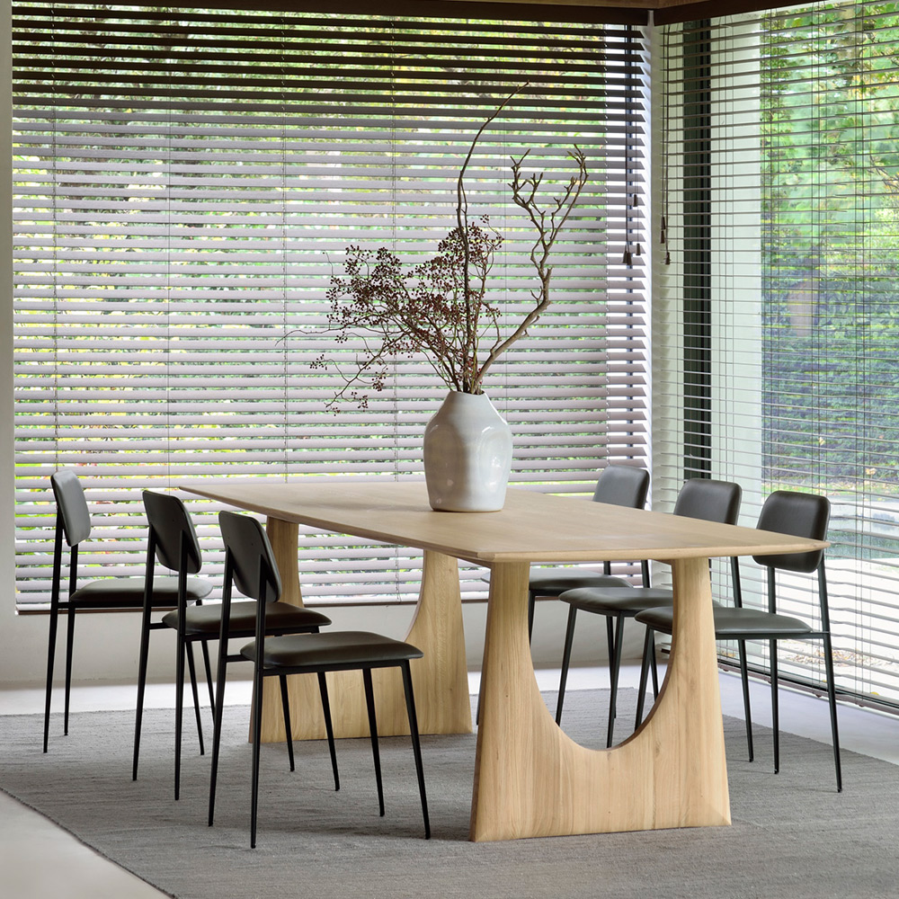 Oak Geometric dining table - Bild 3