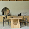 Oak Geometric dining table - Thumbnail Image 2