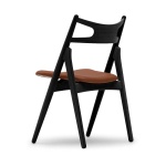 CH29 Sawbuck chair stol svartlack