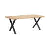 Brooklyn matbord 170x95 X-ben svart metall - Thumbnail Image 1