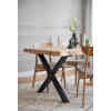 Brooklyn matbord 170x95 X-ben svart metall - Thumbnail Image 2
