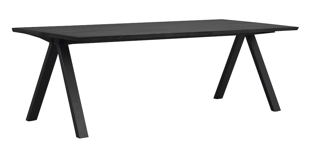 Carradale matbord 220 V-ben svart metall - Bild 1