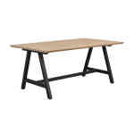 Carradale matbord 170 A-ben svart metall