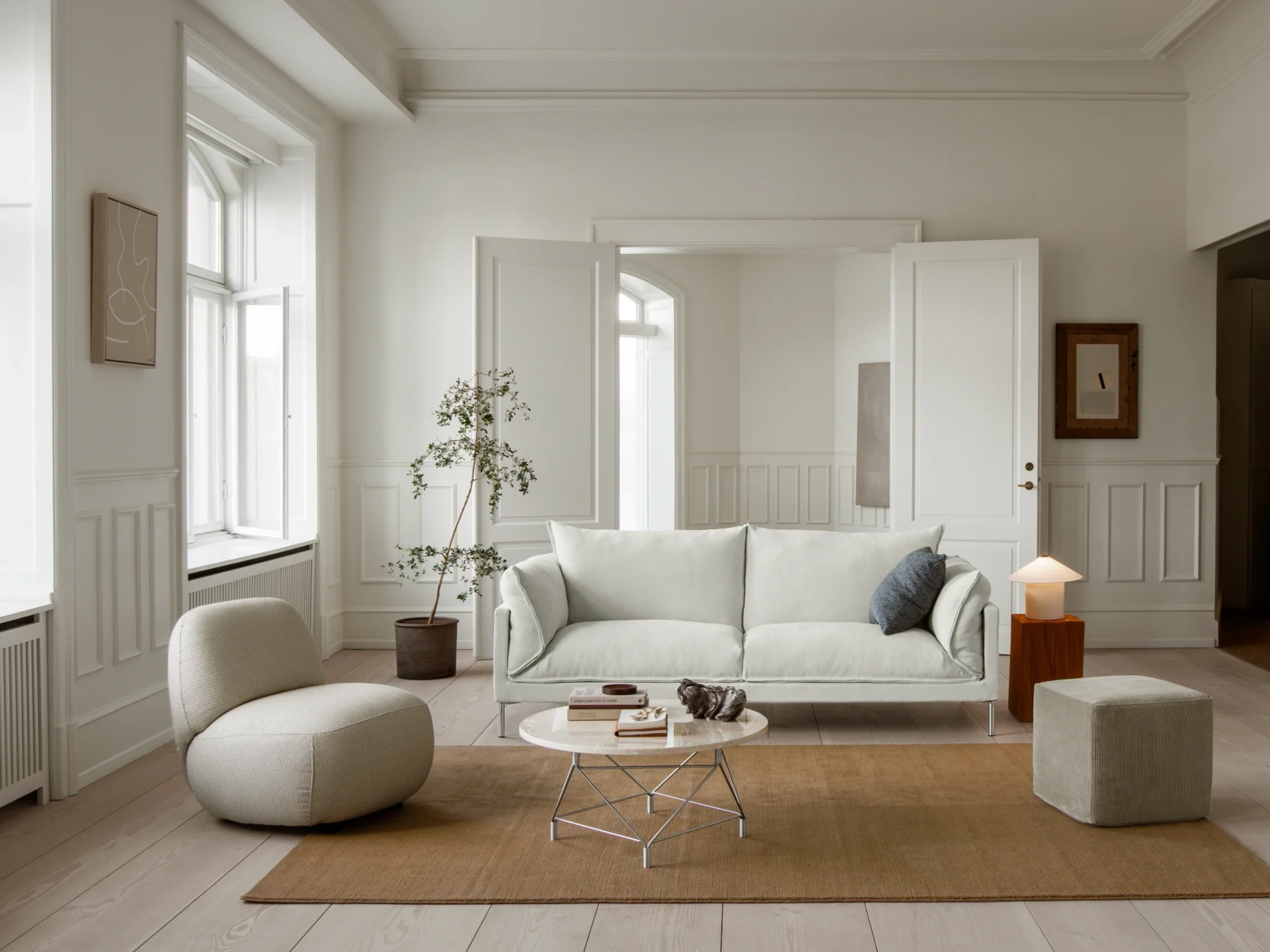 Eilersen Butterfly soffa – miljöbild, 220 cm, tyg Soft 07