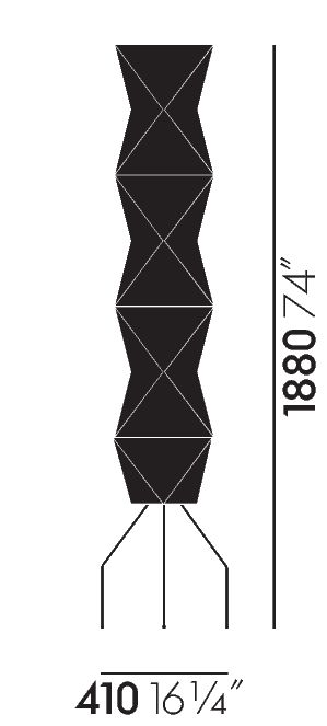 Akari UF4-L8 golvlampa från Vitra