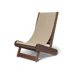 Hemi Lounge Chair - Mörkbetsad/Naturlig