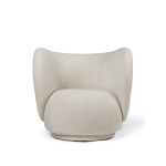 Rico Lounge Swivel Soft Bouclé - Benvit/Sand Stol