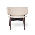 Herman Lounge Wo Main Line Lin - Mörkbetsad bok/sand Stol