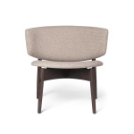 Herman Lounge Wo Boucle - Mörkbetsad bok/sand Stol