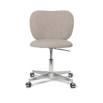 Rico stol m. Hjul Soft Bouclé - Natural Kontorstol