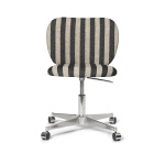 Rico stol m. Hjul Louisiana - Sand/Svart Kontorstol