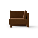 Dase Corner Rich Velvet - Brun Soffa