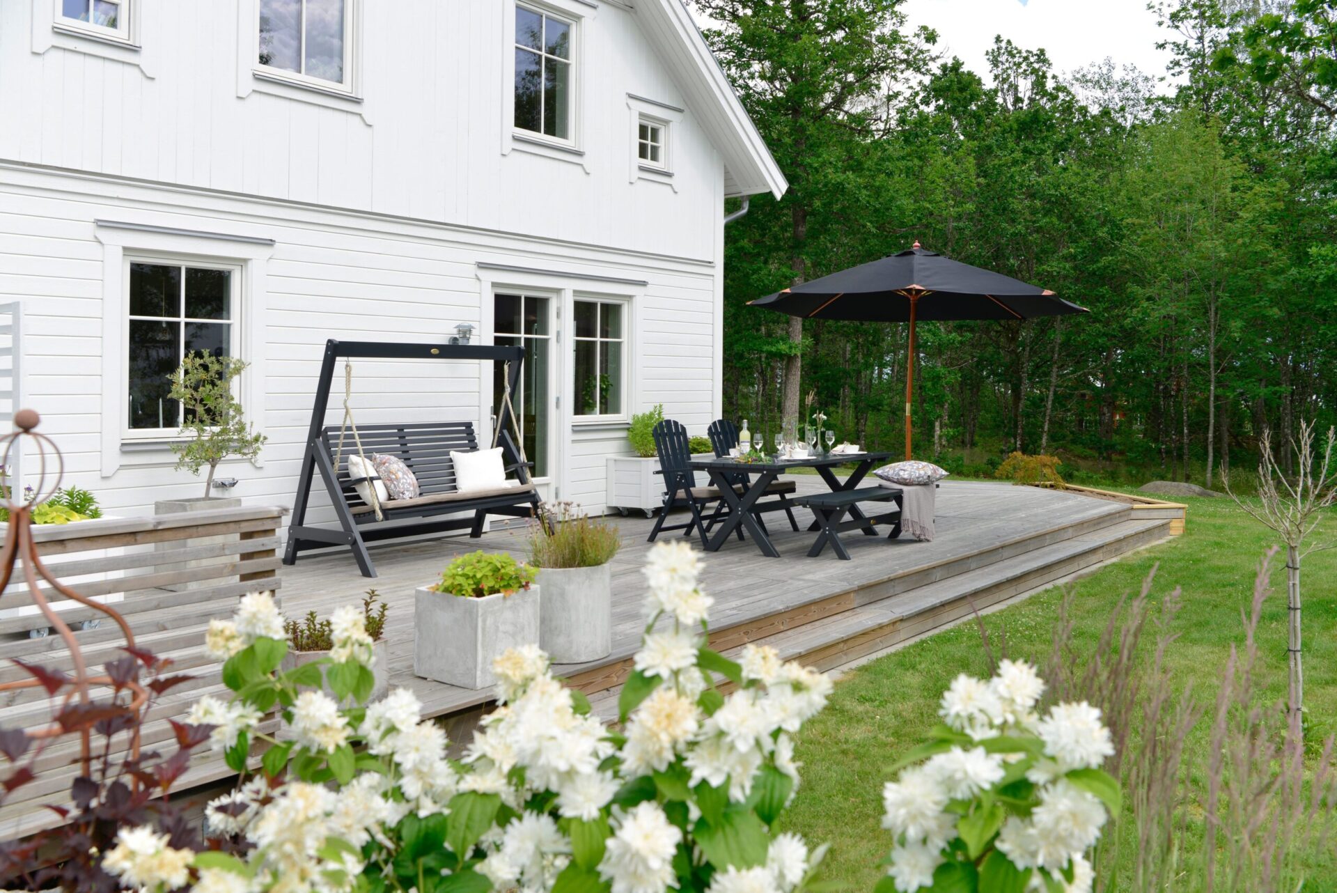 Lyxparasoll Hillerstorp Trä 335 cm - Bild 5