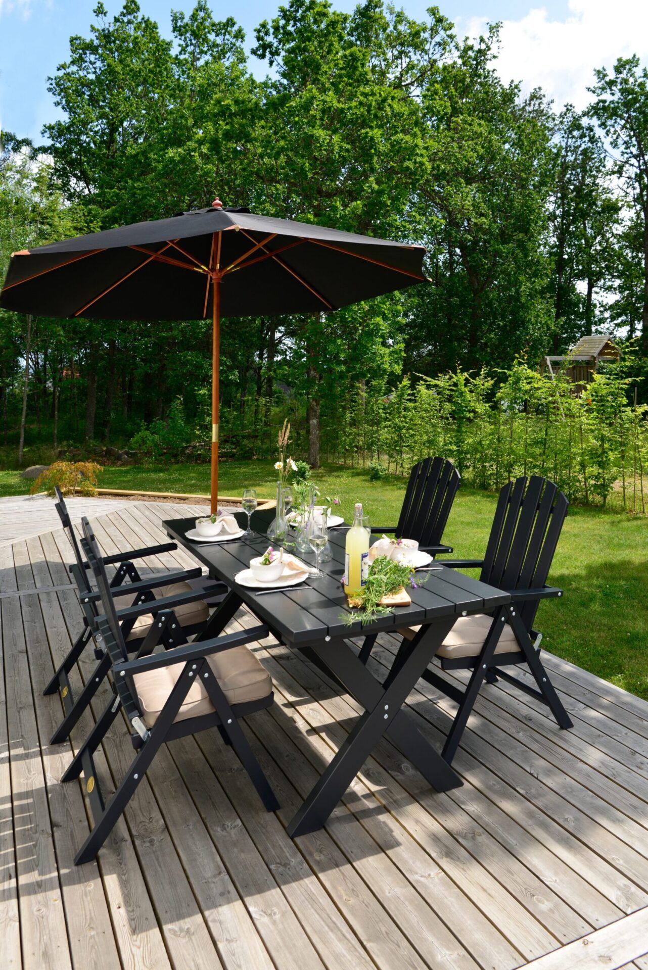 Lyxparasoll Hillerstorp Trä 335 cm - Bild 8