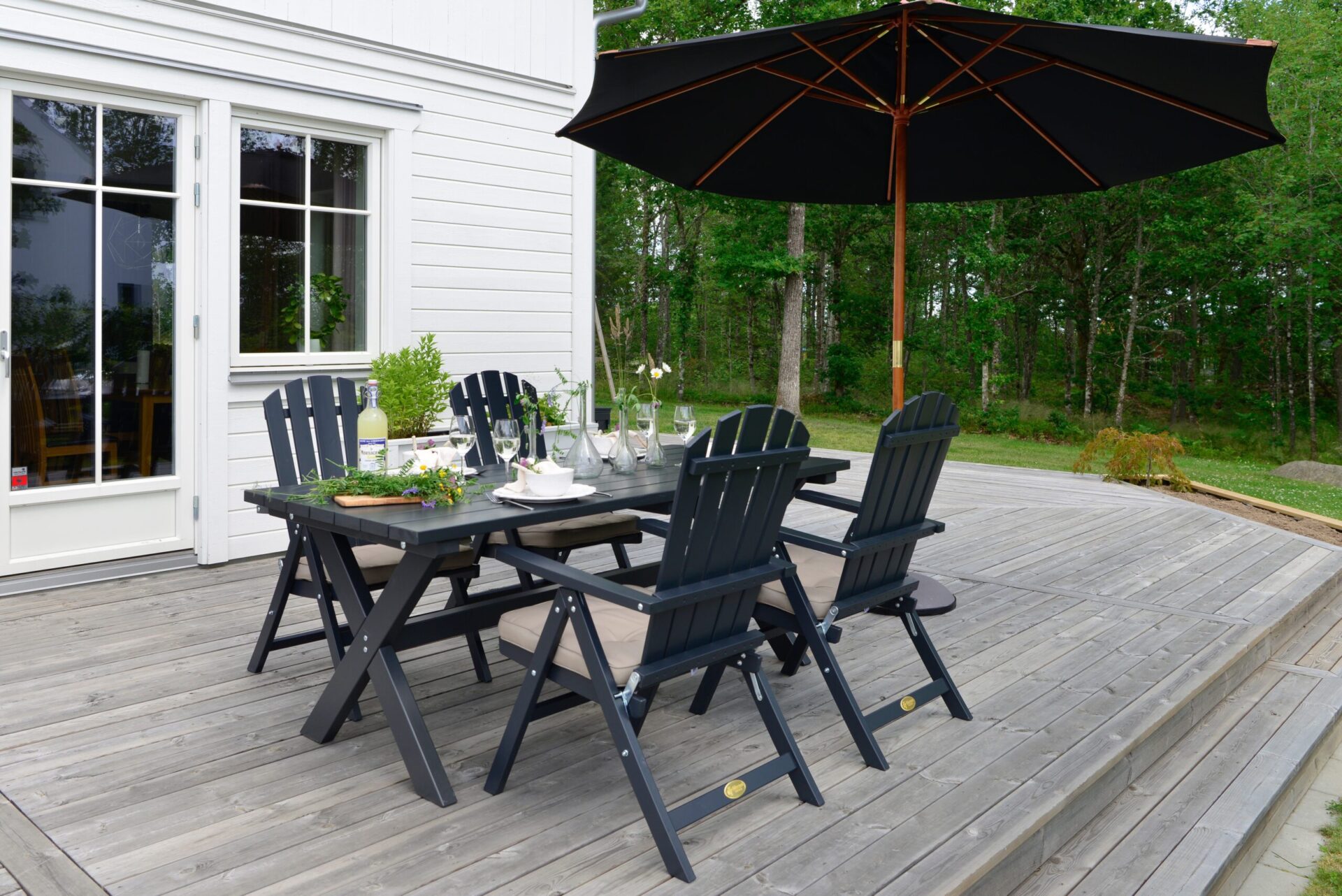 Lyxparasoll Hillerstorp Trä 335 cm - Bild 7