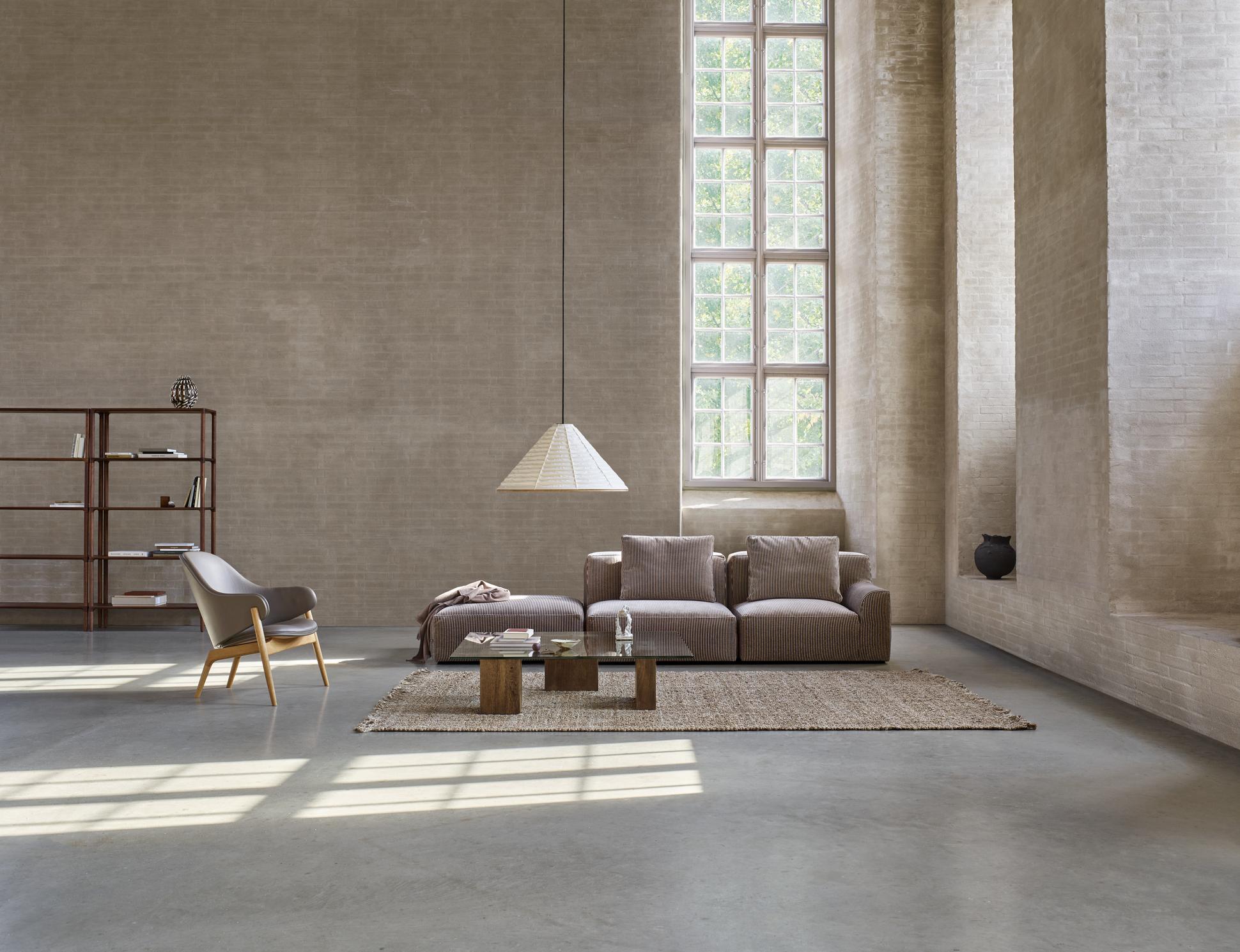 Ares sofa 288x96 cm Munster 21 with Root Tower shelf Alba High Back and Puzz table ENVIR 1 132904