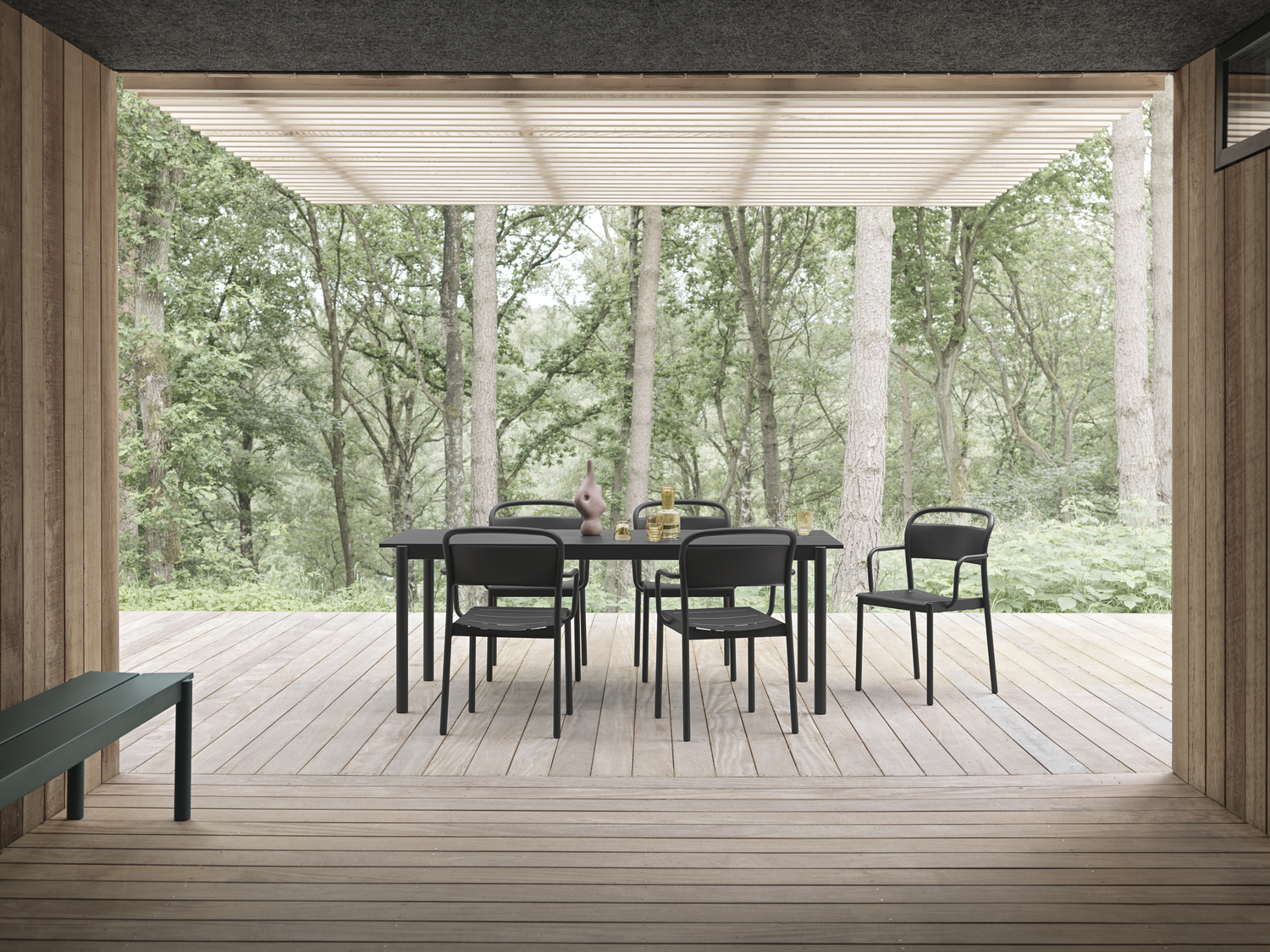 Linear steel bord 140 x 75 cm - Bild 3