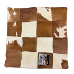 Resty kuddfodral brun/vit