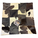 Resty kuddfodral mörkbrun/vit