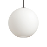 Pendel Capo Ø40 svartstruktur/opal glas