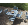 Linear Steel Café Bord 70 x 70 x 105 cm - Thumbnail Image 2