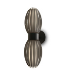 Vägglampa Tentacle Duo svart/rökfärgad