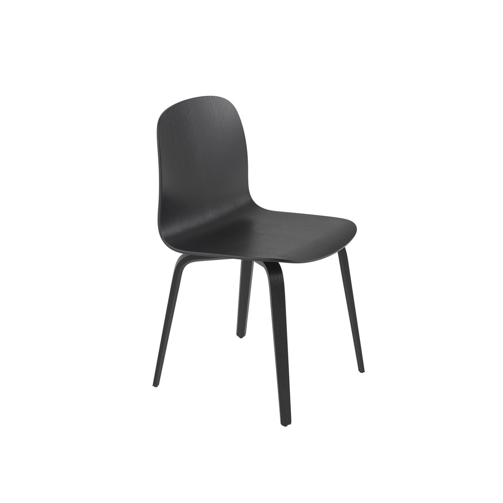 Visu stol i svart formpressat trä från Muuto